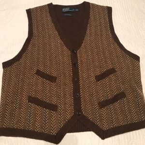 Polo by Ralph Lauren Button Front Sweater Vest XXL